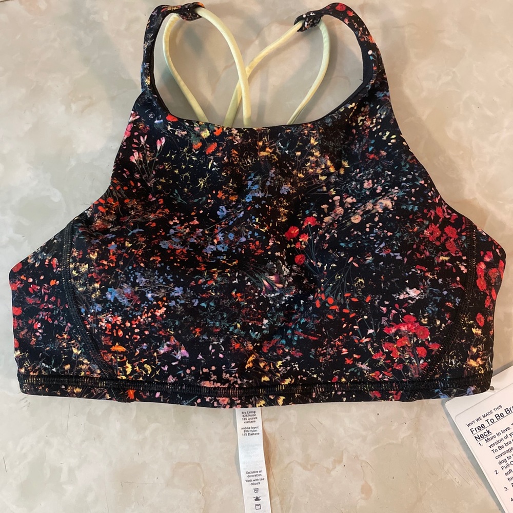 Lululemon free to be high neck bra size 4